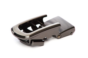 1.25" Traditional with a Curve in Formal Gunmetal - Anson Belt & Buckle