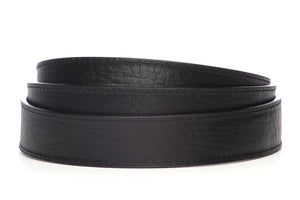 1.25" Black Buffalo Vegetable Tanned Leather Strap - Anson Belt & Buckle