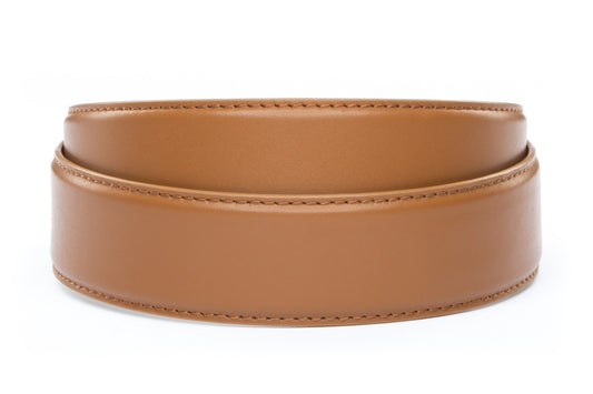 1.5" Saddle Tan Leather Strap - Anson Belt & Buckle